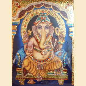 Ganesha Tanjore Painting | Wall paintings for home
